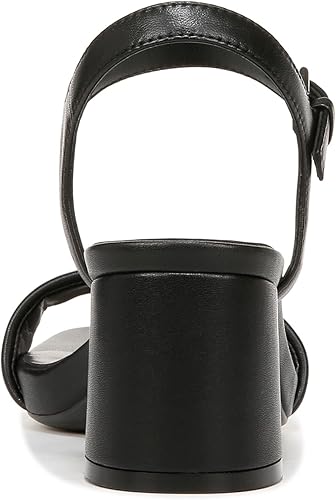 Naturalizer Women's Black Izzy Block Strap Heeled Sandals | Naturalizer in Lebanon