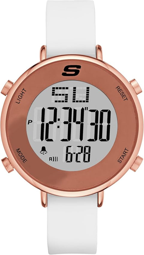 Skechers Women's White Magnolia Digital Chronograph Watch | Skechers In Lebanon