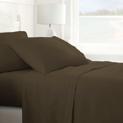 I Enjoy Home Premium Brown King Simply & Ultra Soft 6 Piece Bed Sheet Set | I Enjoy Home In Lebanon