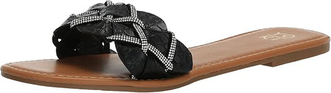 Yoki Women's Black Fashion Flat Slipper | Yoki In Lebanon