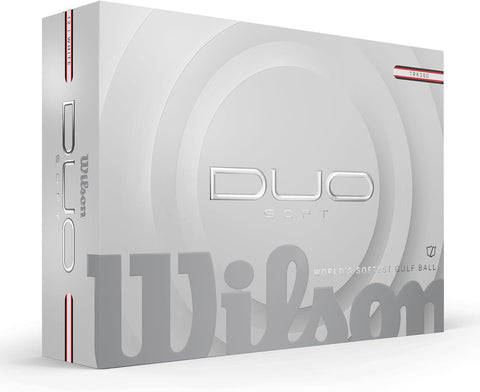 Wilson Duo Soft golf ball box on a white background