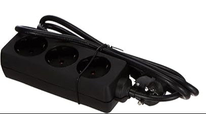 SD Black 3-Way Table Socket | SD In Lebanon