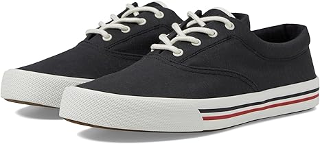 Sperry Men's Black Striper II Cvo Linen Low Top Sneakers | Sperry In Lebanon