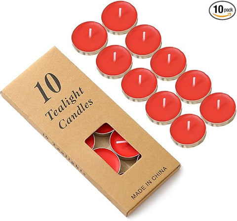 SD Red 10pack Small Red Candles  | SD in Lebanon