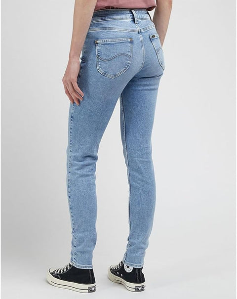 Lee Women's Light Blue Scarlett Skinny Fit Slim Cut High Waist Flexible Jeans | Lee In Lebanon