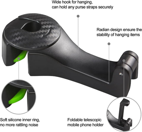Dunlop 2-in-1 Car Headrest Hook & Phone Holder | Dunlop In Lebanon