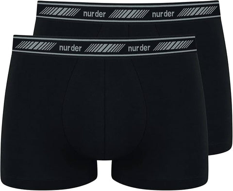 Nur Der Men's 2 Black Boxer 3D-Flex Classic Doppelpack Panties 2x-L | Nur Der  In Lebanon