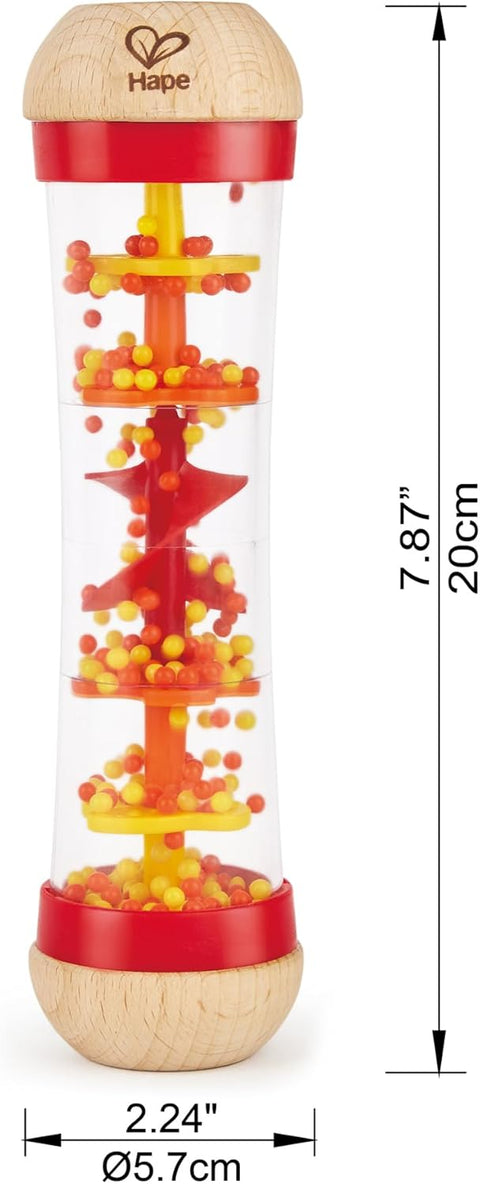 Hape Mini Wooden Musical Shake & Rattle Beaded Raindrops Maker Toy | Hape In Lebanon