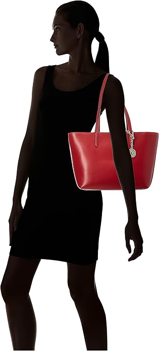 Dkny Women's Red Bryant Medium Sutton Textured Leather Shoulder Bag |Dkny In Lebanon