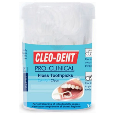 Optimal Cleo Dent Pro-Clinical Floss Toothpicks 50 Pcs  OPD-2030 | Optimal In Lebanon