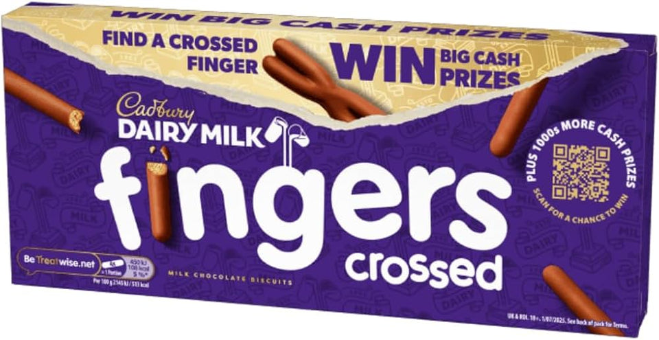 Cadburry Fingers Crossed Milk Chocolate Biscuits 114g | Cadbury In lebanong