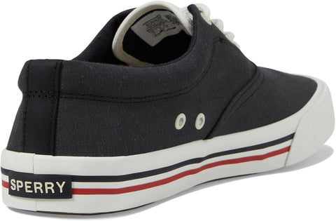 Sperry Men's Black Striper II Cvo Linen Low Top Sneakers | Sperry In Lebanon