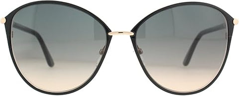 Tom Ford Women's Black Shiny Rose Gold Frame Gradient Smoke Lenses Sunglasses | Tom Ford In Lebanon