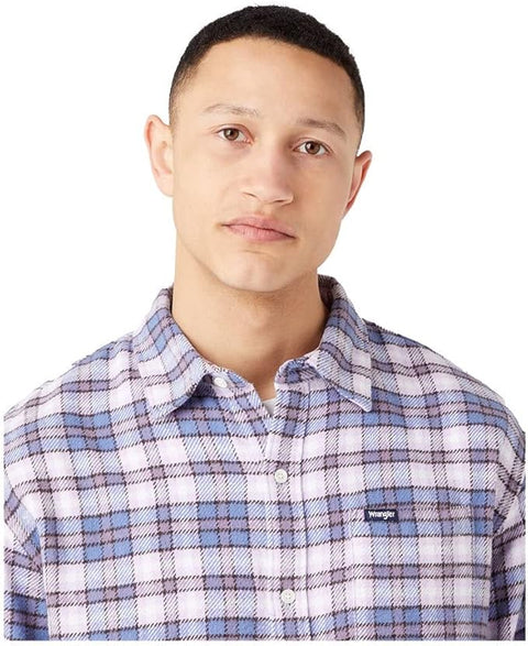 Wrangler Men's Stone Wash Blue 1 Pocket Shirt | Wrangler In Lebanon