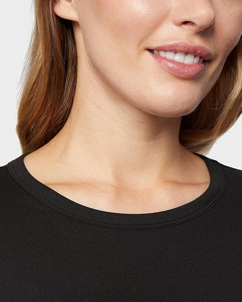 32 Degrees Women's Black Long Sleeve Crew neck Blouse | 32 Degrees in Lebanon