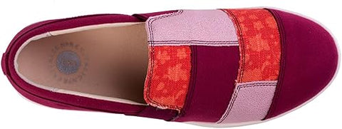 Revitalign Women's Red Plum Lydia Patchwork Sneaker| Revitalign In Lebanon