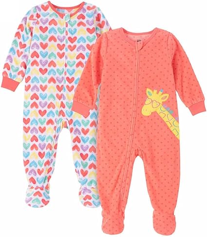 Kids Headquarters Baby Girl's 2-Pack Pajama Blanket Sleeper Set |Kids Headquarters In Lebanon