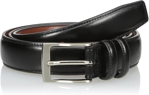 Perry Ellis Portfolio Men's Black Milled Big and Tall Leather Belt | Perry Ellis Portfolio In Lebanon