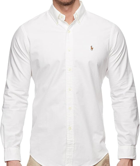 Polo Ralph Lauren Men's White Classic Oxford Shirt |Polo Ralph Lauren In Lebanon
