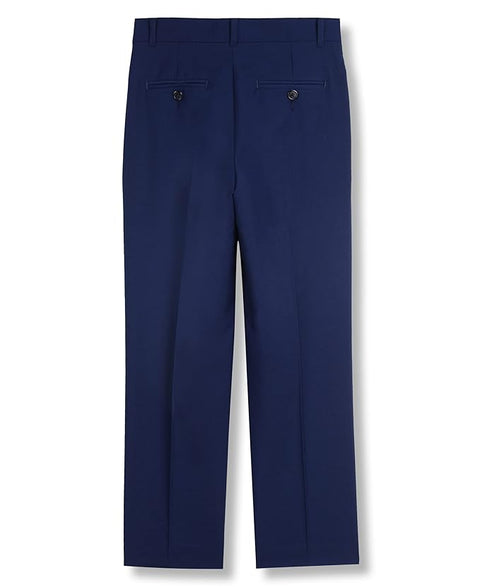 Calvin Klein Boy's Navy Blue Flat Front Stretch Slim Fit Trouser  |Calvin Klein In Lebanon