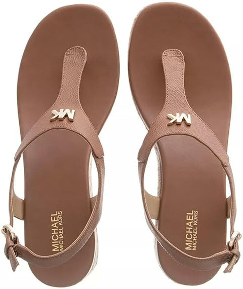 Michael Kors Women's Brown Laney Thong Sunflower Heeled Sandal | Michael Kors In Lebanon