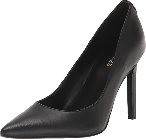 Guess Women's Black Seanna Leather Heels |Guess In Lebanon