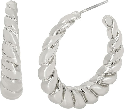 Steve Madden Women's Croissant Hoop Earring | Stave Madden in Lebanon