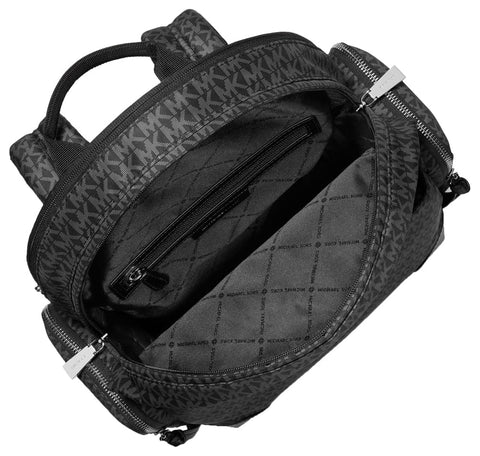 Michael Kors Women's Black Prescott Signature Logo Large Backpack | Michael Kors In Lebanon