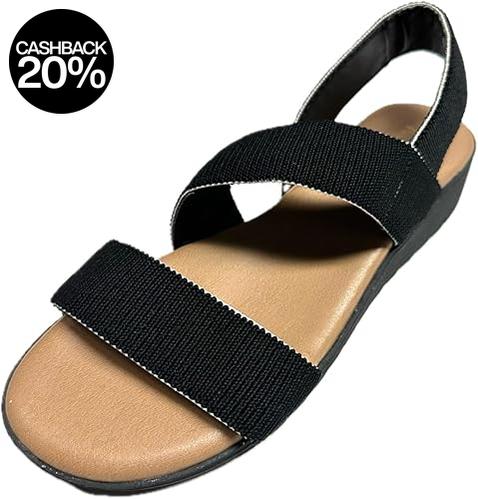Kensie Women's Black Emme Strap Sandals | Kensie In Lebanon