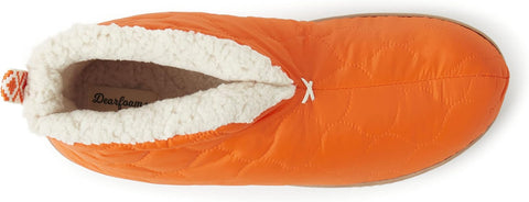 Dearfoams unisex Orange Warm Up Bootie Slipper |Dearfoams In Lebanon