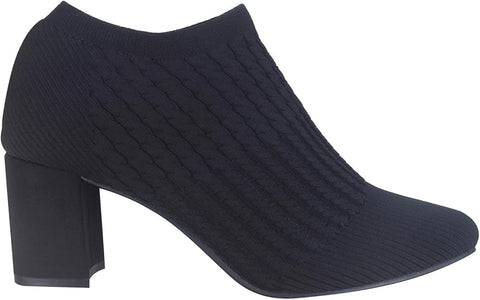 Impo Black Nancia Stretch Knit Ankle Boots | Impo In Lebanon