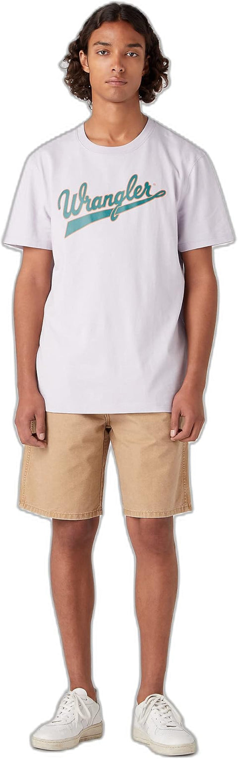 Wrangler Men's Thistle Purple Branded T-Shirt | Wrangler In Lebanon