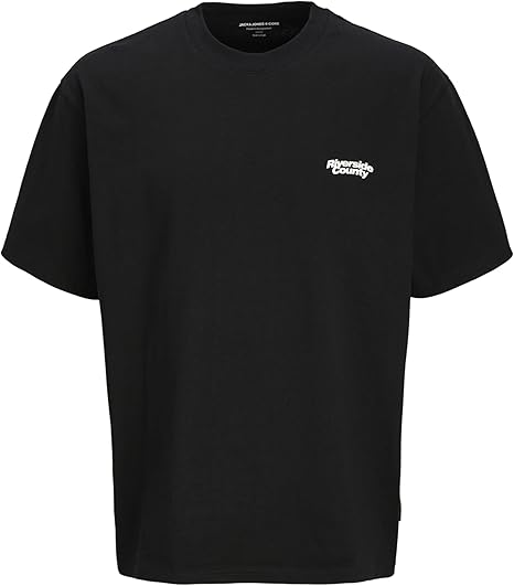 Jack & Jones Men's Black "Riverside County" Graphic T-Shirt | Jack & Jones in Lebanon