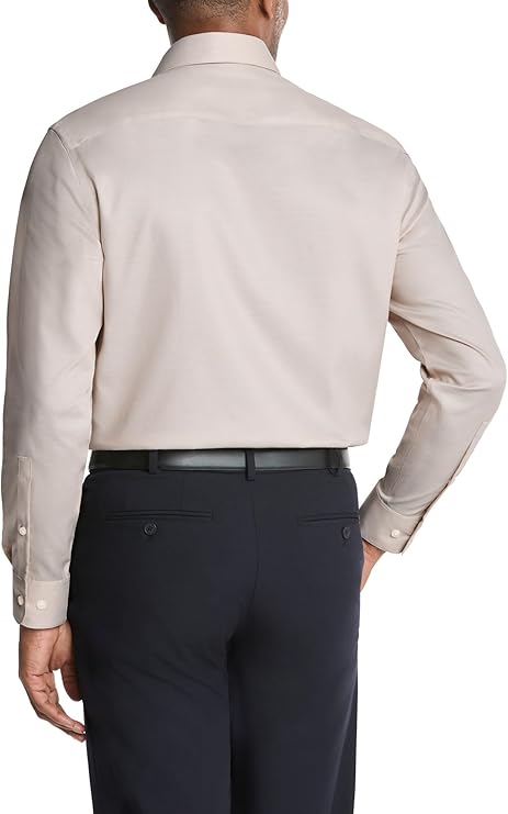 Calvin Klein Men's Light Beige Regular Fit Long Sleeve Shirt | Calvin Klein In Lebanon
