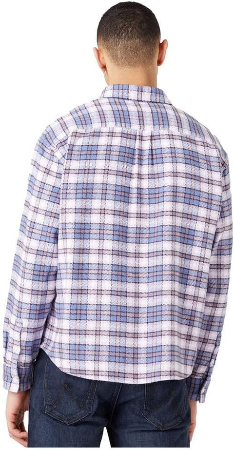 Wrangler Men's Stone Wash Blue 1 Pocket Shirt | Wrangler In Lebanon