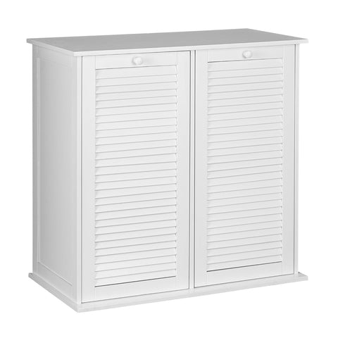 Household Essentials Tilt-Out White Laundry Sorter Cabinet With Shutter Front | Household Essentials In Lebanon