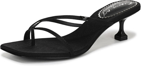 Circus NY by Sam Edelman Women's Black Juliet Strappy Kitten-Heel Sandals | Circus NY In Lebanon