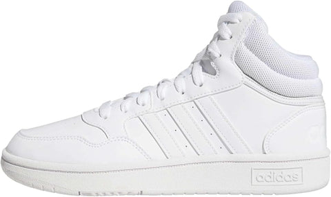 Adidas Women's White Hoops 3.0 Mid Classic Sneakers | Adidas In Lebanon