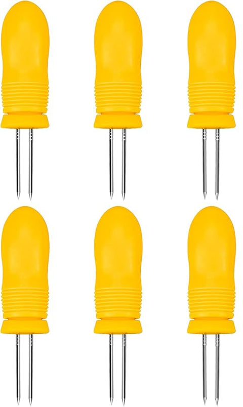 Jes Collection Yellow Corn On The Cob Holder 6pcs | Jes Collection In Lebanon