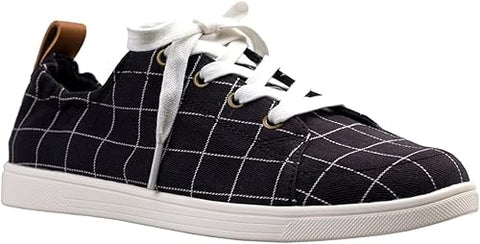 Spenco Women's Black Windowpane Sneaker | Spenco in Lebanon