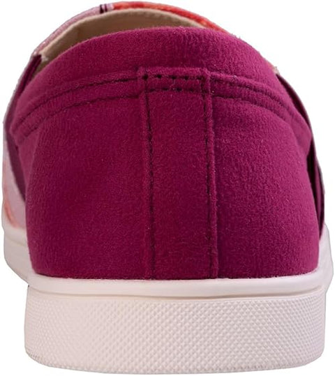 Revitalign Women's Red Plum Lydia Patchwork Sneaker| Revitalign In Lebanon