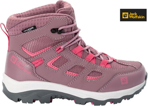 Jack Wolfskin Girl's Pink  Vojo Texapore Mid K Sneakers |Jack Wolfskin in Lebanon