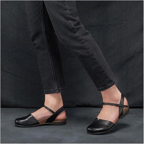 Dansko Women's Black Leather Rowan Sandals | Dansko In Lebanon