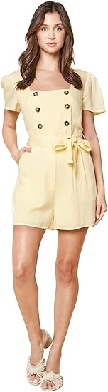 Sugar Lips Women's Yellow Jumpsuit AMZ303