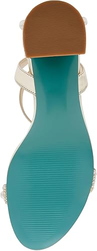 Betsey Johnson Women's Gold Sb-Tina Heeled Sandal | Betsey Johnson In Lebanon
