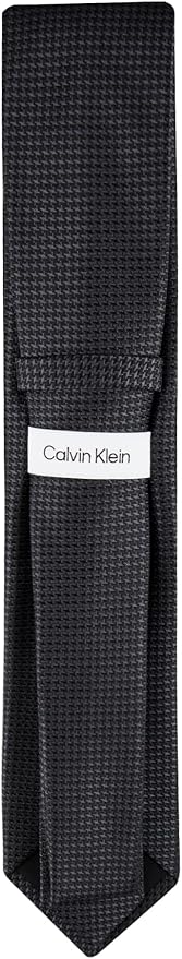 Calvin Klein Men's Black Indigo Houndstooth Tie | Calvin Klein In Lebanon