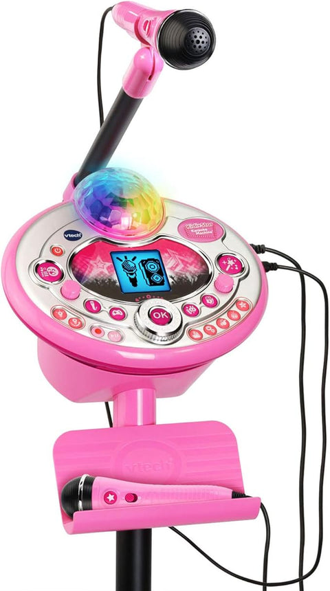 Vtech Kidi Star Pink Karaoke Machine Deluxe, 2 Microphones with AC Adapter  | Vtech In Lebanon
