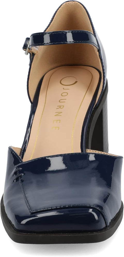 Journee Collection Women's Navy Evangeline Heels  | Journee Collection  in Lebanon