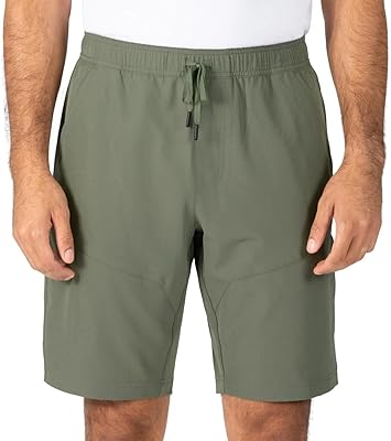 Gerry Men's Khaki Green 4-Way Stretch Elastic Waistband Lightweight Trail Short | Gerry In Lebanon