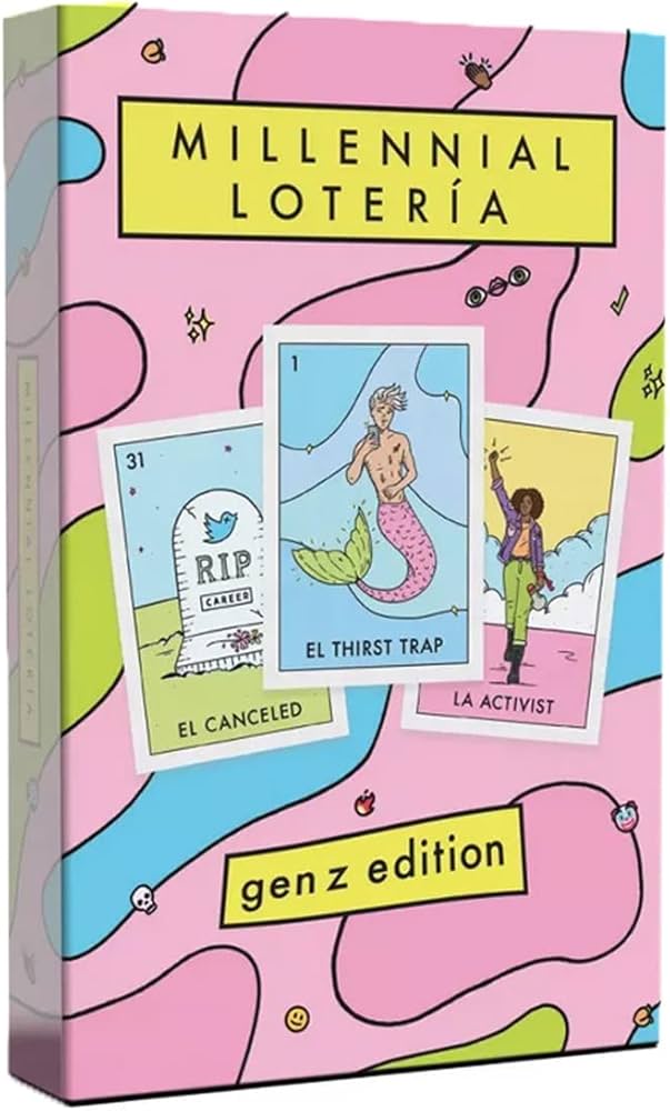 Blue Star Press Millennial Loteria Board Game TG783